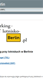 Mobile Screenshot of parking-lotnisko-berlin.pl